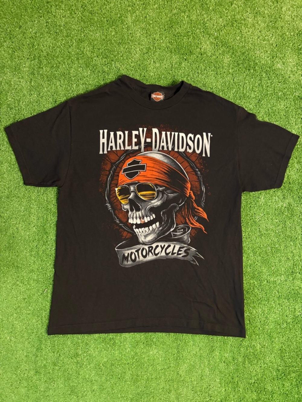 Harley Davidson Pirate Skull Wisconsin Graphic Tee